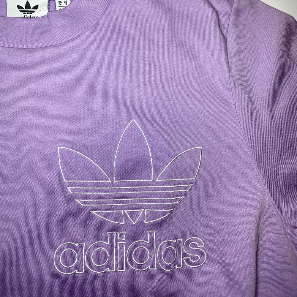 Gorgeous lilac Cinched Adidas tee